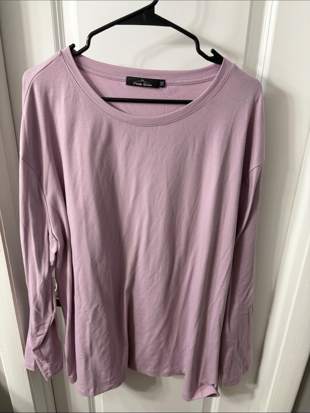 3/$20 Trendy Queen Lavender Long-Sleeve Women's Top